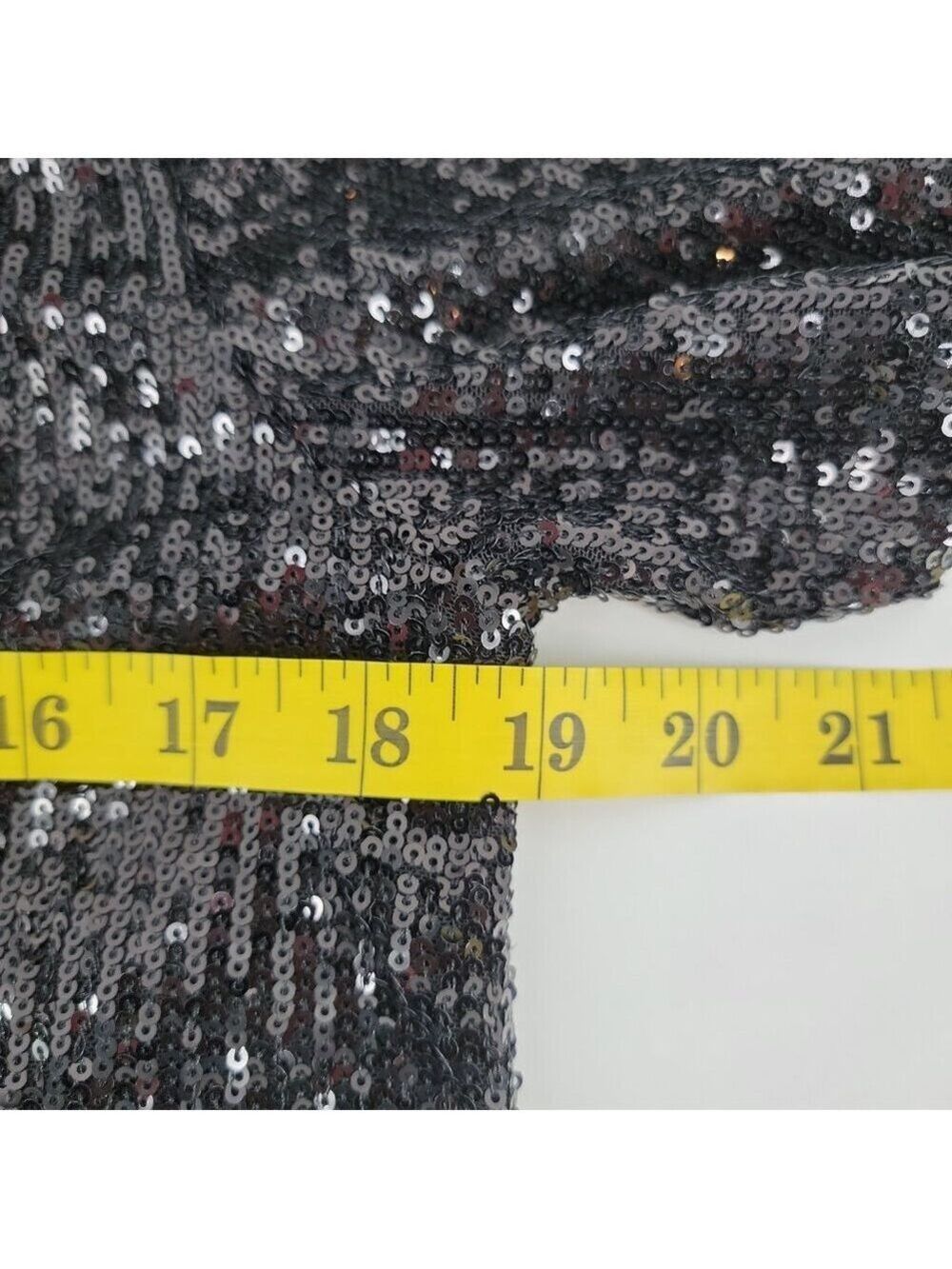 ⭐ Ophelia Roe Black Sequin Short Sleeve Top – Size S - Picture 11 of 12